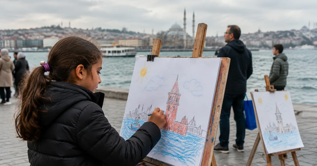 Çocukların Gözünden İstanbul: Krayon Sanatı Her Yerde!