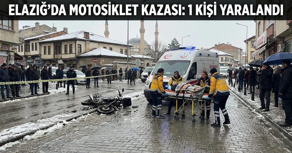 Elazığ'da motosiklet kazası: 1 kişi yaralandı - Son Bir Dakika