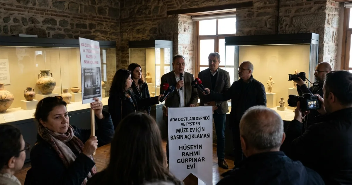 Ada Dostları ve TYS'den müze ev için basın açıklaması - Son Bir Dakika
