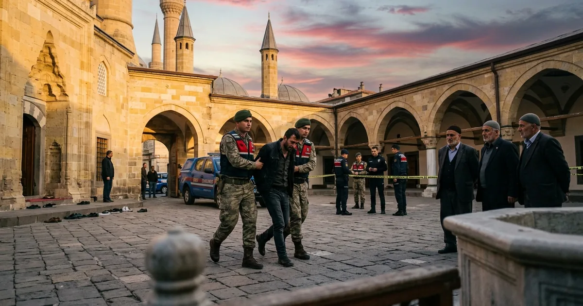 Kayseri'de cami avlusunda bıçaklı saldırı: 2 ölü