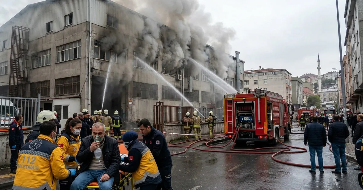 Dulkadiroğlu’nda tekstil fabrikası alevlere teslim oldu