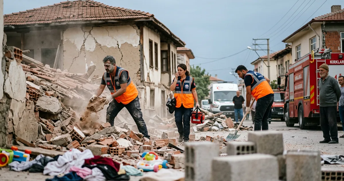 Kırklareli Kofçaz'da 4.1 büyüklüğünde deprem meydana geldi
