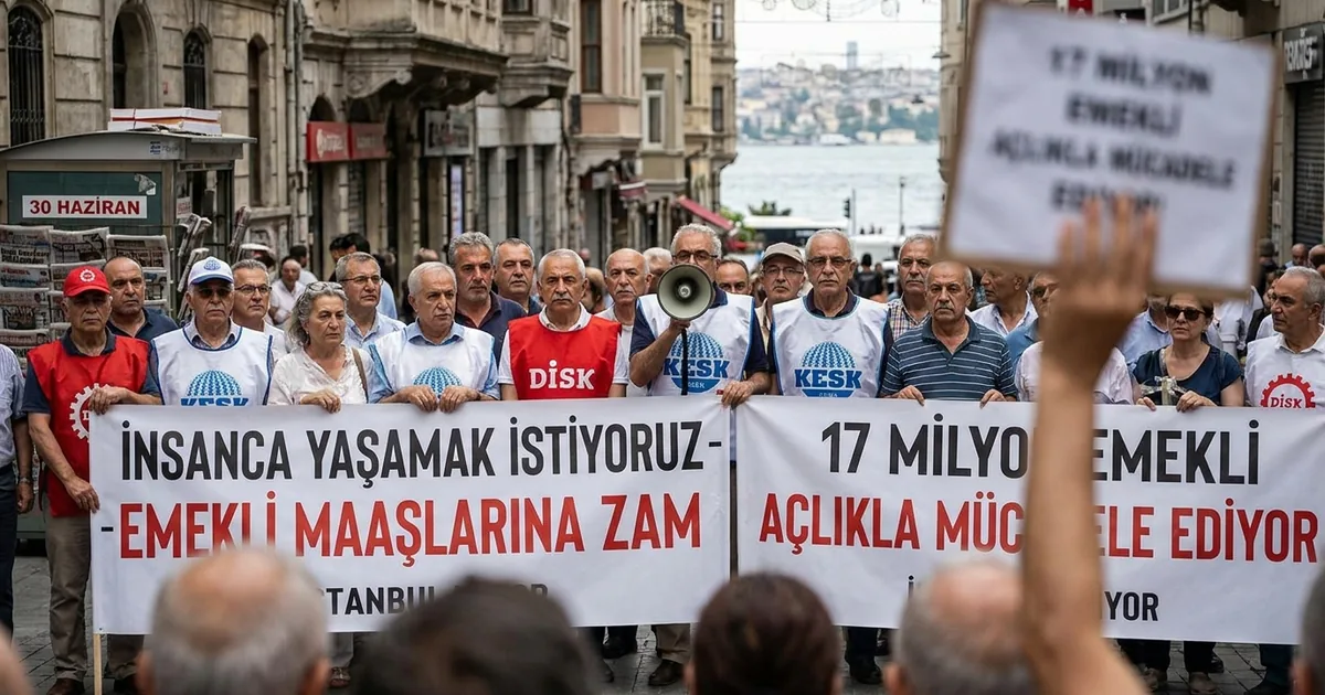 Emekliler Günü'nde sendikalardan iktidara adalet çağrısı