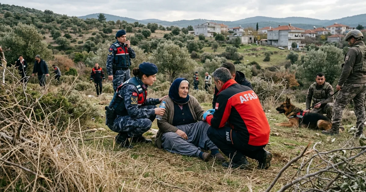 Jandarma ve AFAD ekipleri Alzheimer hastasını sağ buldu