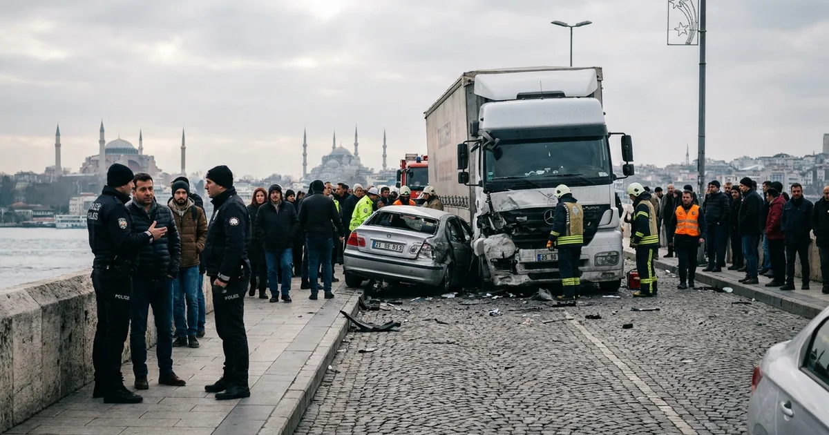 Taşköprü'de tır otomobili 50 metre sürükledi: Acı haber - Son Bir Dakika
