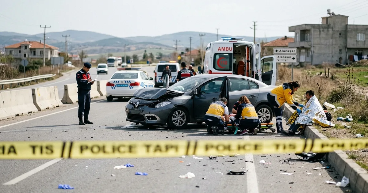 Alkollü sürücünün sebep olduğu kazada 1 ölü, 5 yaralı var