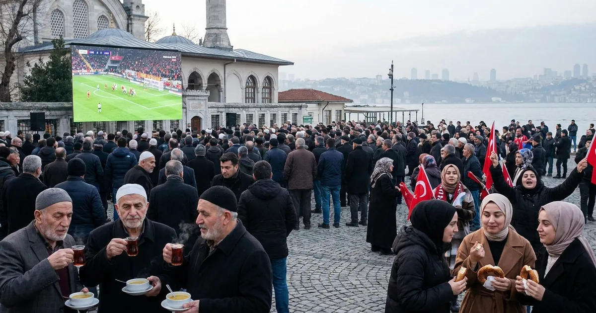 A Milli Takım’a Üsküdar’da sabah namazlı destek