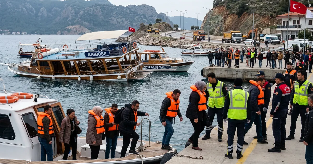 Marmaris'te Tur Teknesi Battı! İşte Kurtarma Detayları