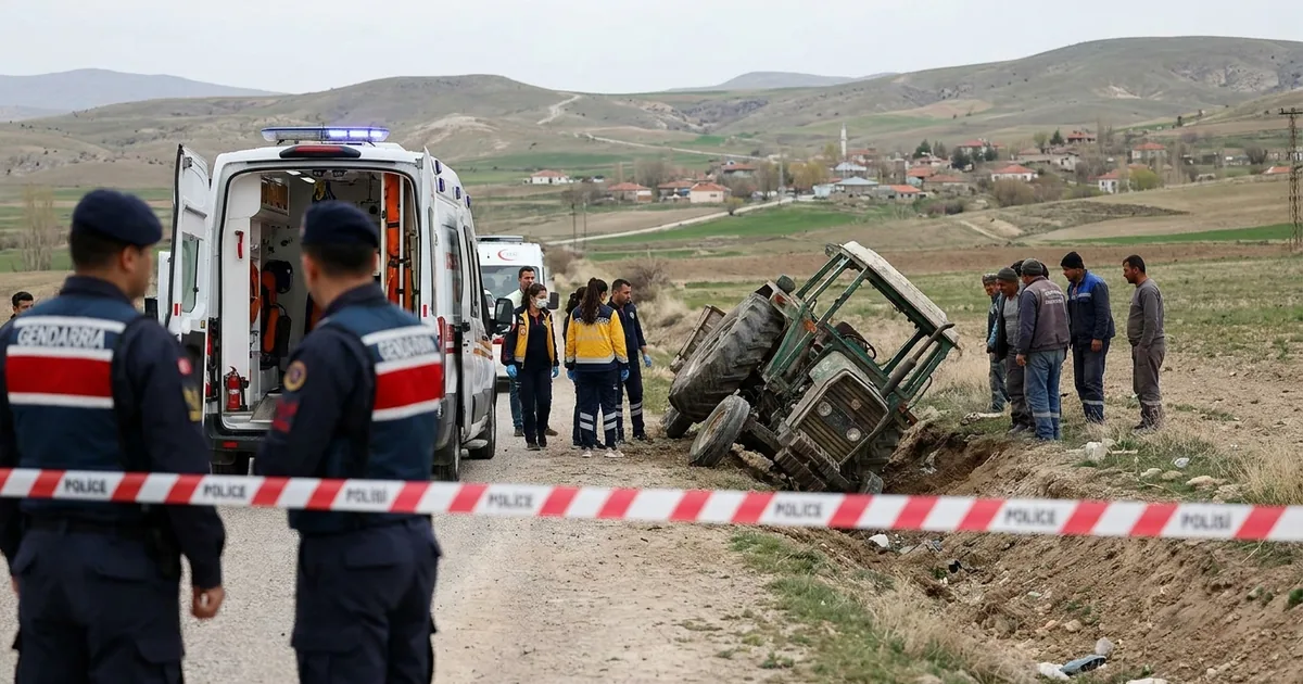 Traktör devrilmesi sonucu bir kişi hayatını kaybetti