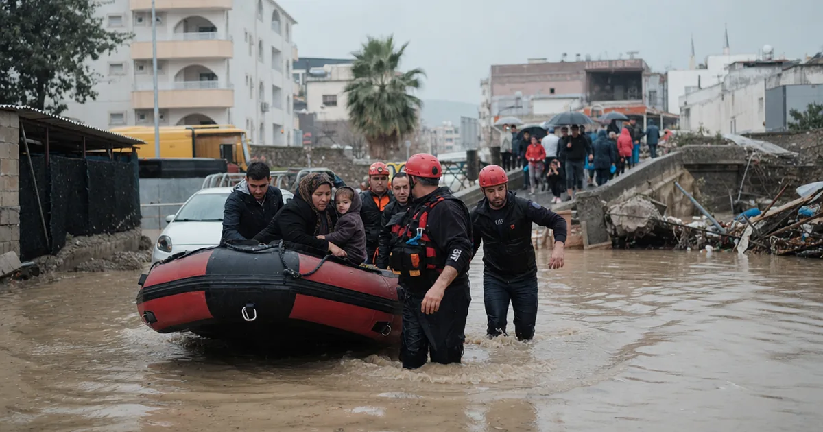 Hatay'da Sel: Karaçay Köprüsü Yıkıldı, 2 Genç Kayıp