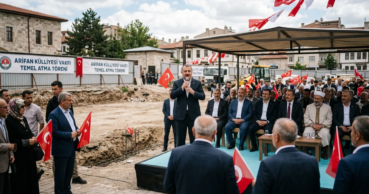 Arifan Külliyesi Vakfı medrese temel atma töreni yapıldı