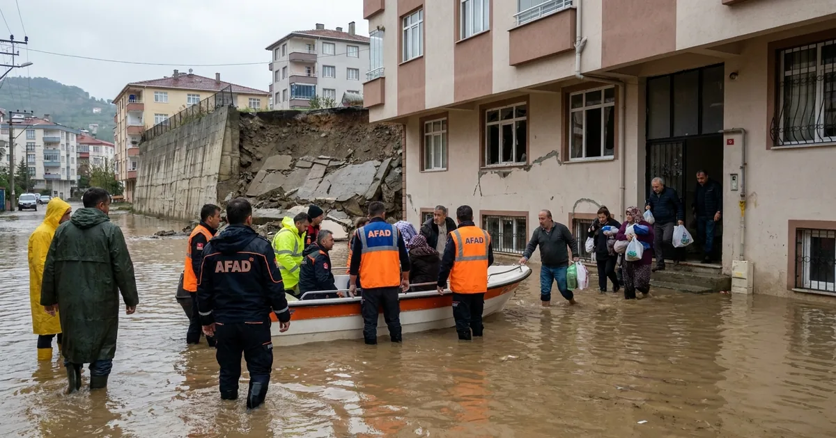 Trabzon'da sel alarmı: 144 ihbar geldi, ekipler sahada - Son Bir Dakika