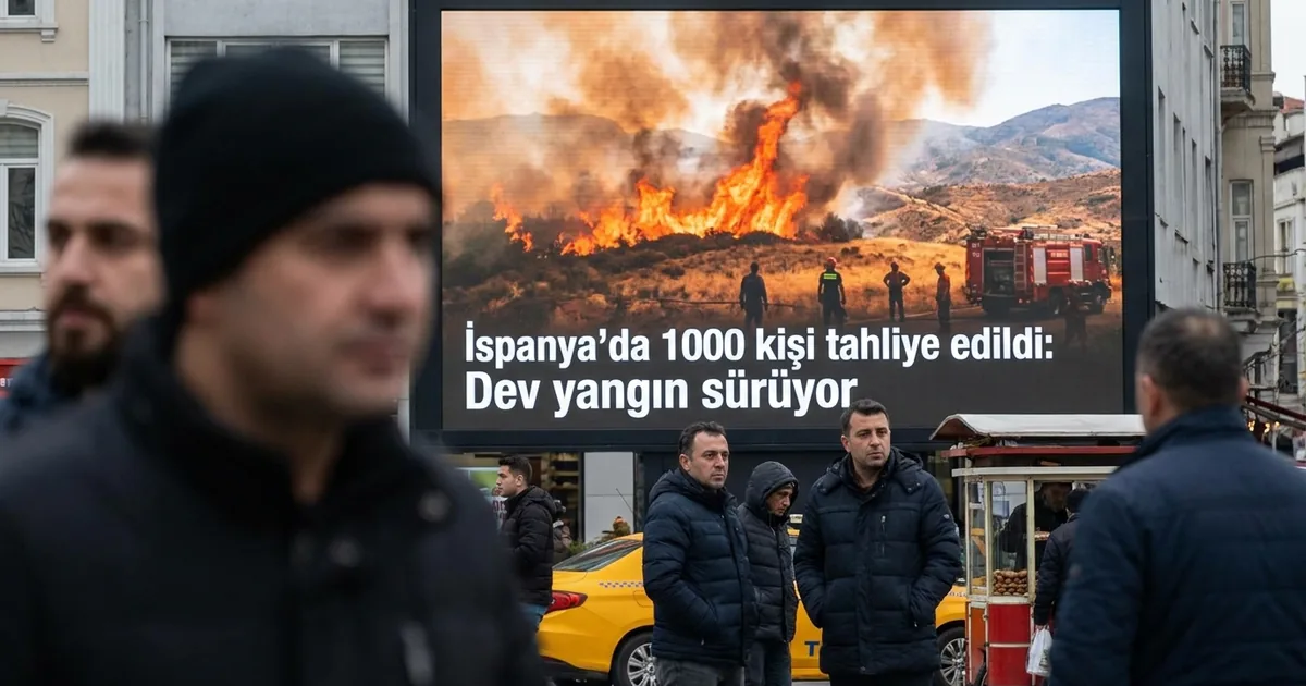 İspanya'da 1000 kişi tahliye edildi: Dev yangın sürüyor
