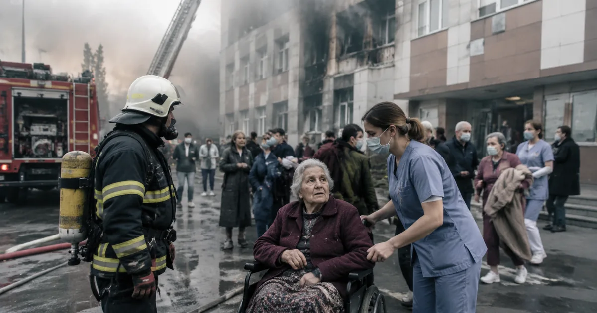 Düzce Kaynaşlı'da Huzurevi Yangını: 54 Yaşlı Tahliye Edildi
