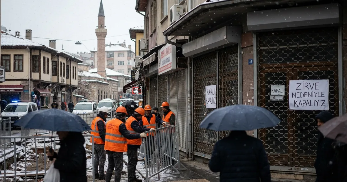 Zirve Haftası Ankara'yı Etkiledi: Esnaflar Dükkan Kapattı