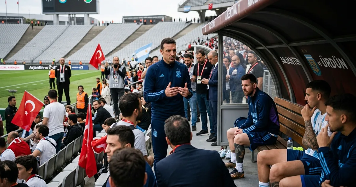 Scaloni açıkladı: Messi yedek kulübesinde başlayacak