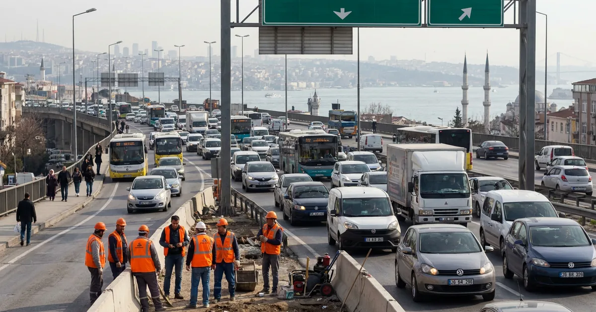 İstanbul'da bayram tatili dönüşü trafik felç: Yoğunluk yüzde 60