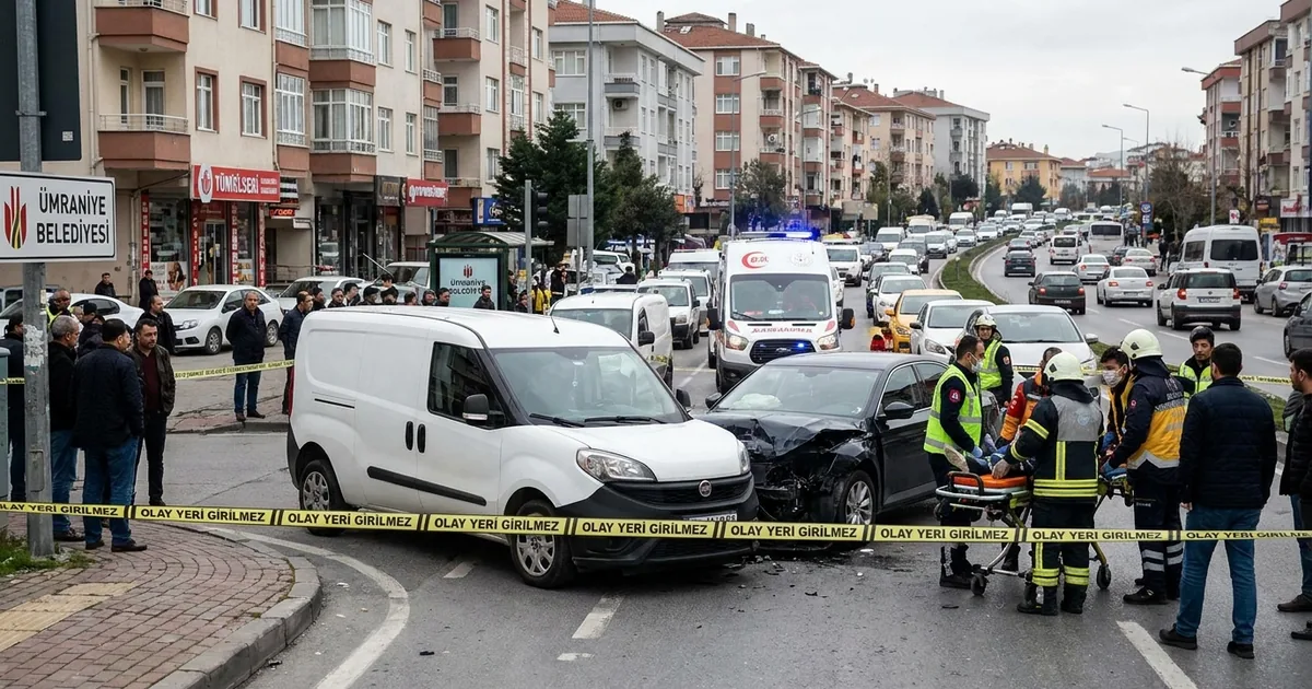 Hafif ticari araç ile otomobil kaza yaptı: 4 ağır yaralı