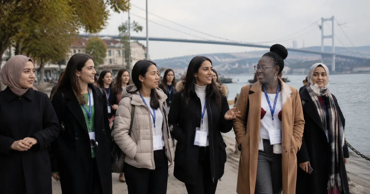 8 Ülkeden Mühendis Kızlar İstanbul'da Buluştu