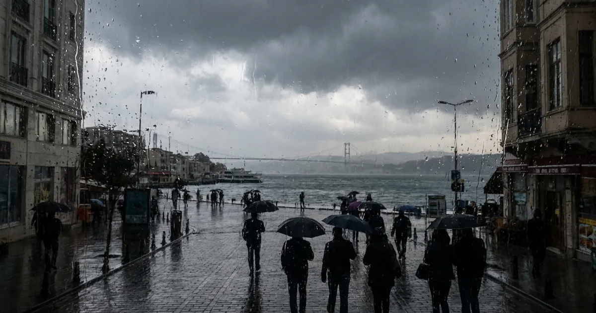 Meteoroloji uyardı: Pazartesi İstanbul'da yağmur başlıyor - Son Bir Dakika