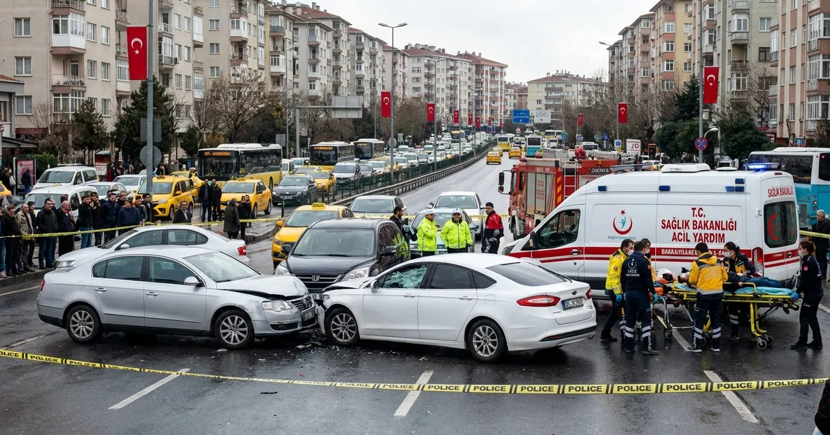 İstanbul Sancaktepe'de trafik kazası: 3 araç birbirine girdi - Son Bir Dakika