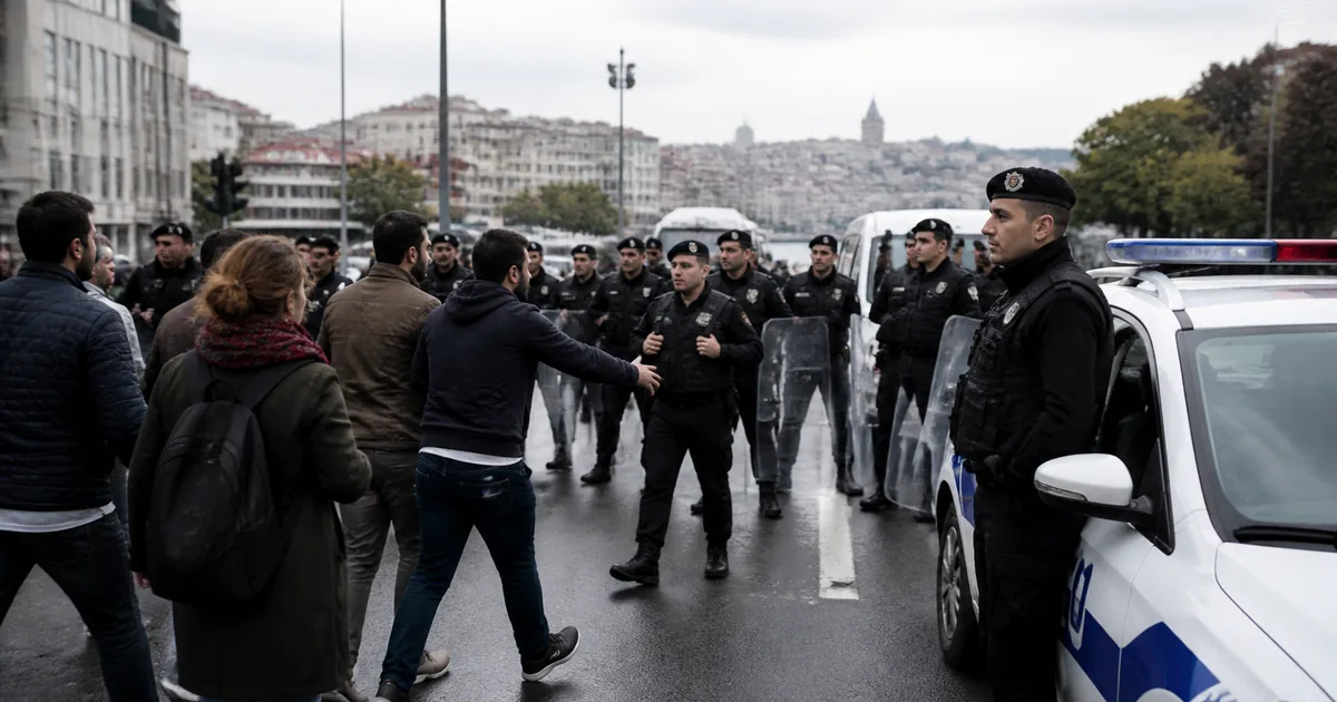 1 Mayıs'ta İstanbul'da olay: Taksim'e yürüyüşe polis engeli