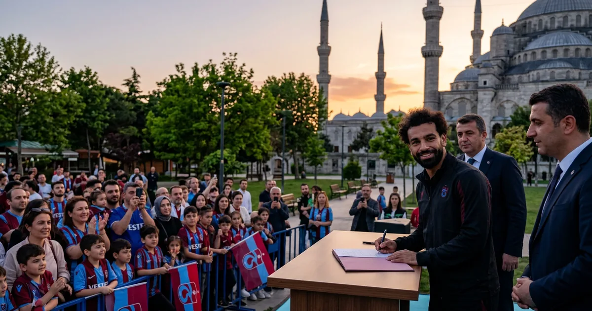 Papara Park'ta tarihi tören: Mohamed Salah imzayı attı