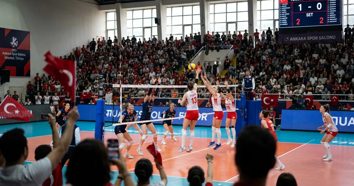 Voleybol Milli Takımı Almanya Maçı İçin Sahaya Çıkıyor - Son Bir Dakika