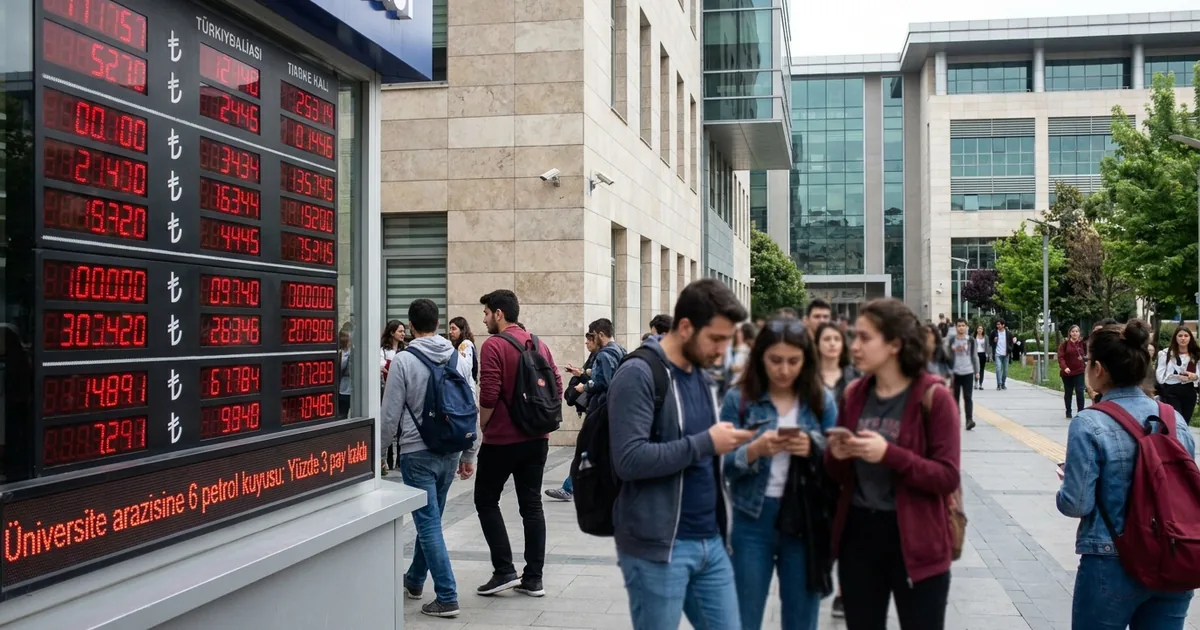 Üniversite arazisine 6 petrol kuyusu: Yüzde 3 pay kaldı