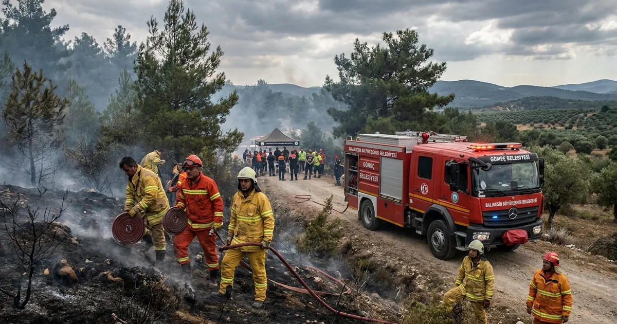 Balıkesir Gömeç'teki orman yangını kontrol altına alındı - Son Bir Dakika