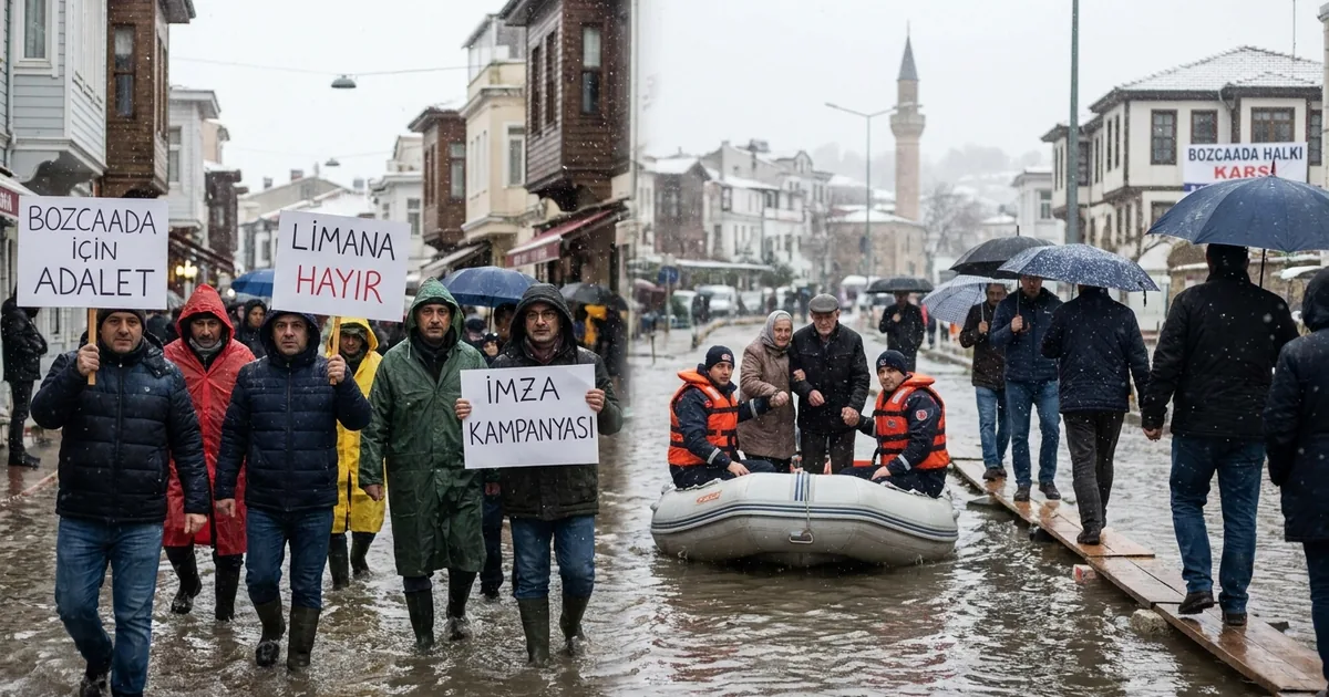 Bozcaada halkından liman projesine karşı imza kampanyası - Son Bir Dakika
