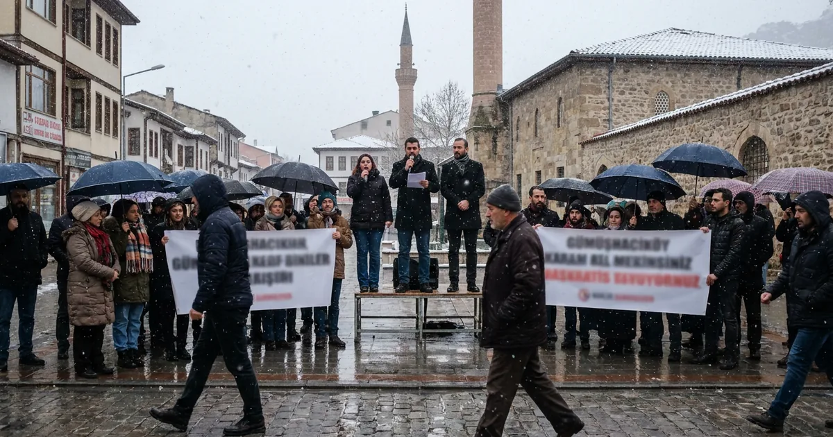 MAPEG İhalelerine Amasya'dan Sert Tepki: Miting Yapıldı