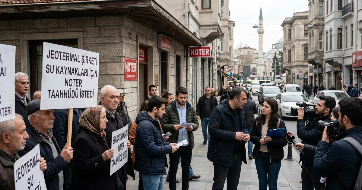 Jeotermal şirketi su kaynakları için noter taahhüdü istedi