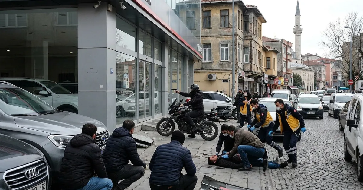 Eyüpsultan'da oto galeriye silahlı saldırı: 1 ölü, 3 yaralı