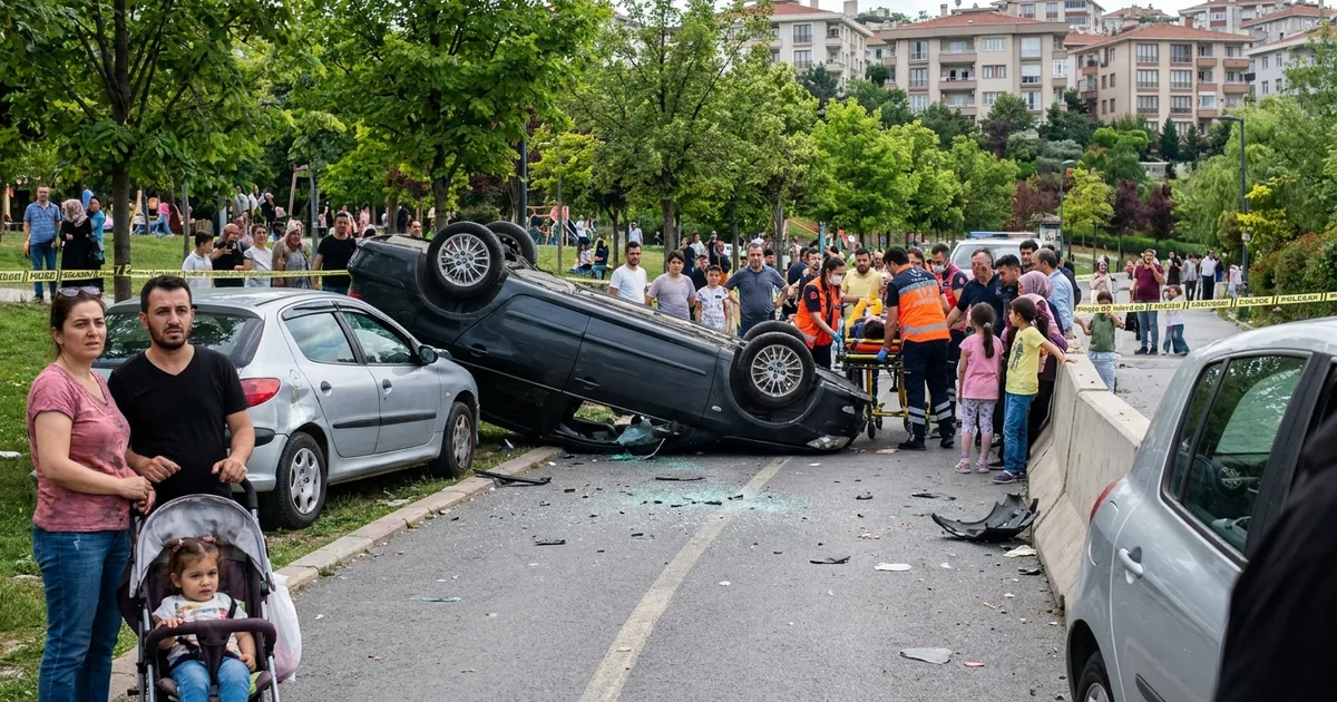 Beton bariyere çarpıp takla attı: Zonguldak’ta 1 yaralı