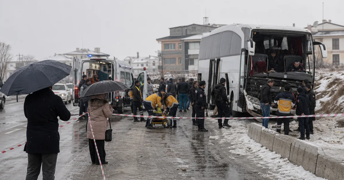 İstanbul'dan Kapadokya'ya giden tur otobüsü kaza yaptı: 16 yaralı - Son Bir Dakika