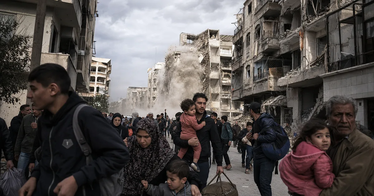 İsrail Gazze'yi Bombalamaya Devam Ediyor: İki Bina Yıkıldı
