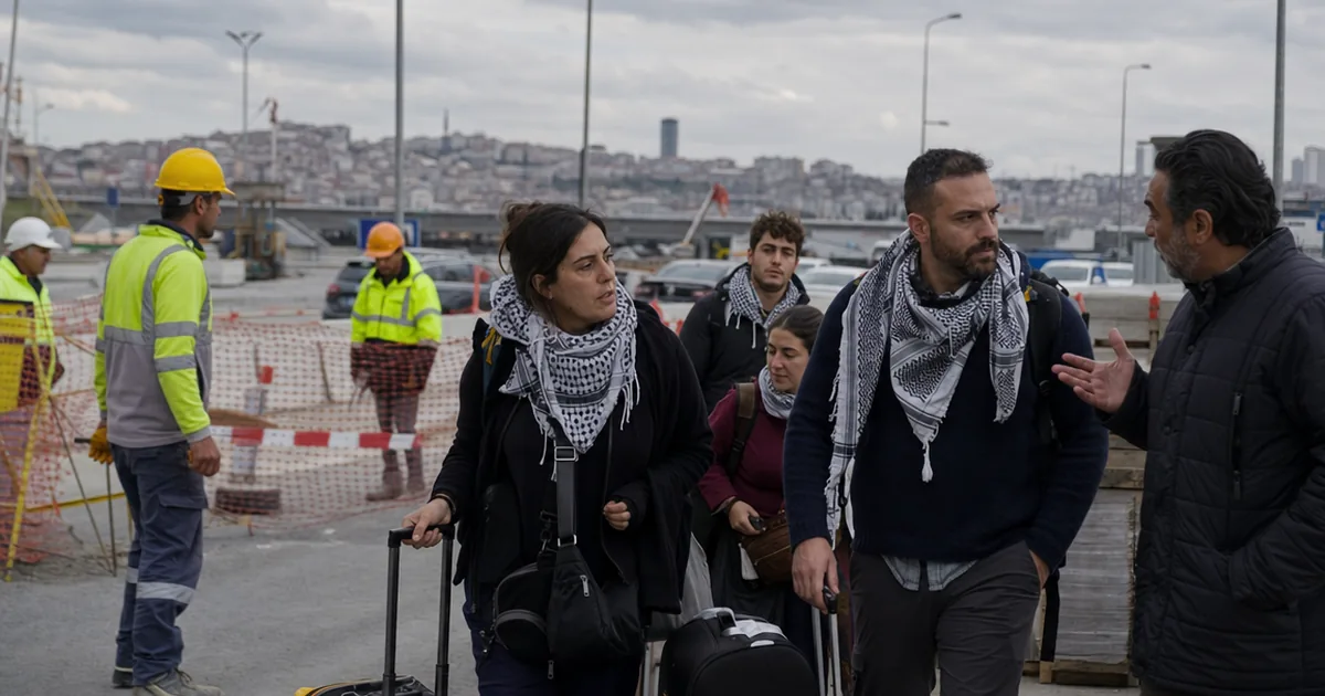 Gazze için yola çıkan İtalyan aktivistler İstanbul'dan Roma'ya döndü
