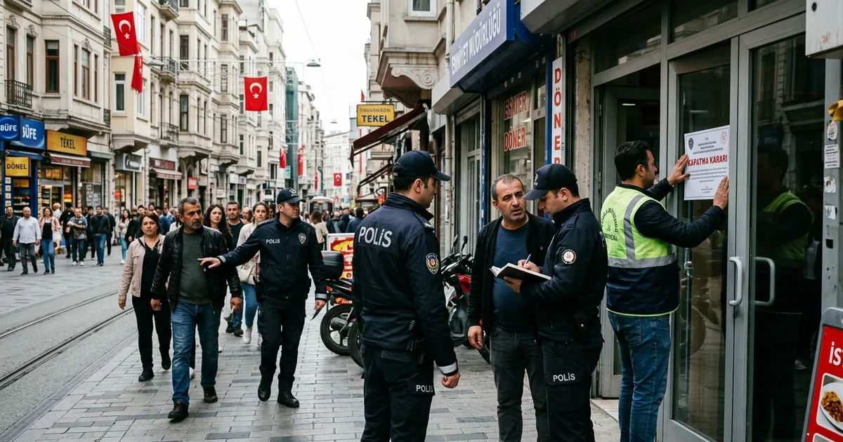 Beyoğlu'nda geniş kapsamlı denetim: 10 iş yeri kapatıldı - Son Bir Dakika