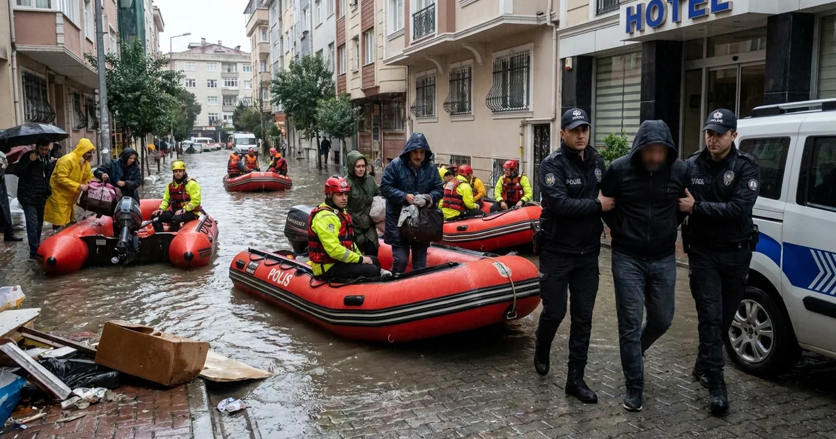 N.C.Ş. isimli şahıs kadını otelden aşağı attı, yakalandı