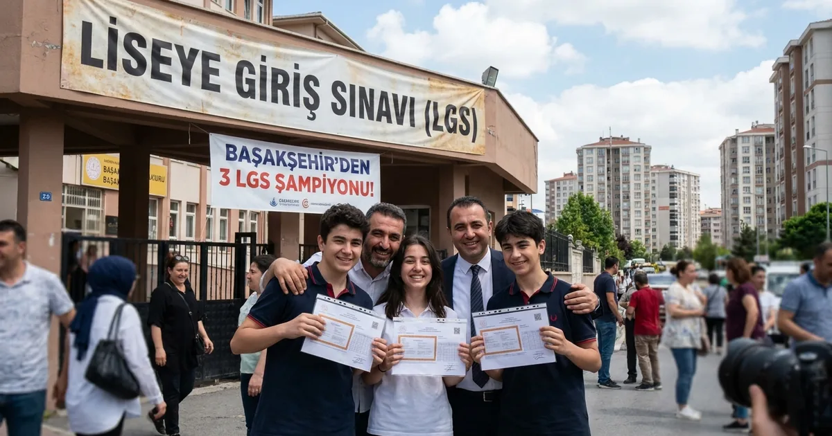 Başakşehir'de LGS gururu: 3 öğrenci Türkiye birincisi oldu - Son Bir Dakika
