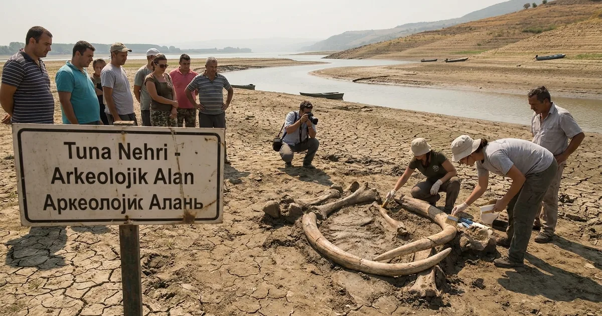 Tuna Nehri'nde 38 derece sıcaklık ve su kaybı sürüyor