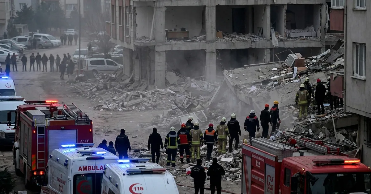 İstanbul'daki bina enkazında tünel çalışması başlatıldı - Son Bir Dakika