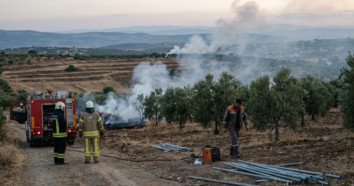 Kaynak kıvılcımı yangına neden oldu: 2 kişi tutuklandı - Son Bir Dakika