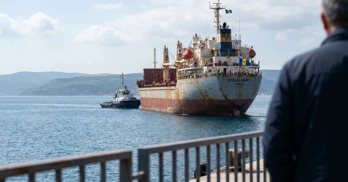 Çanakkale Boğazı'nda gemi arızası: Kuru yük gemisi demirledi