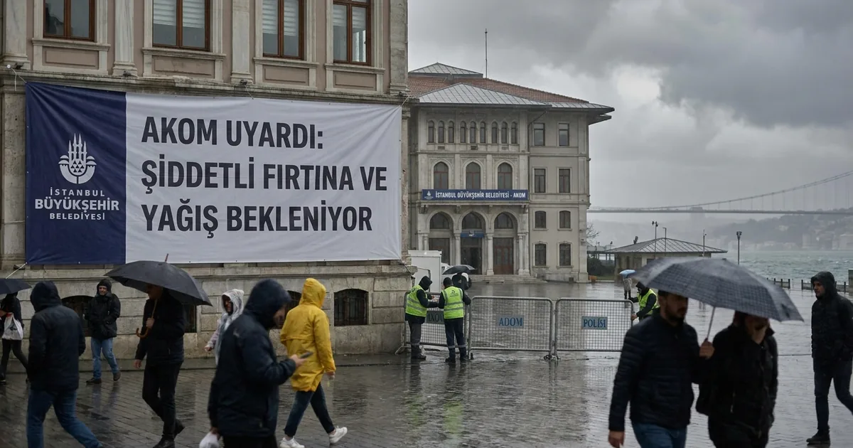 İstanbul'da şiddetli fırtına ve yağış bekleniyor: AKOM uyardı - Son Bir Dakika