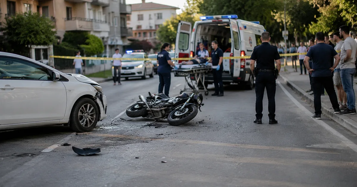 Keşan'da Motosiklet Kazası: İki Kişi Hastaneye Kaldırıldı