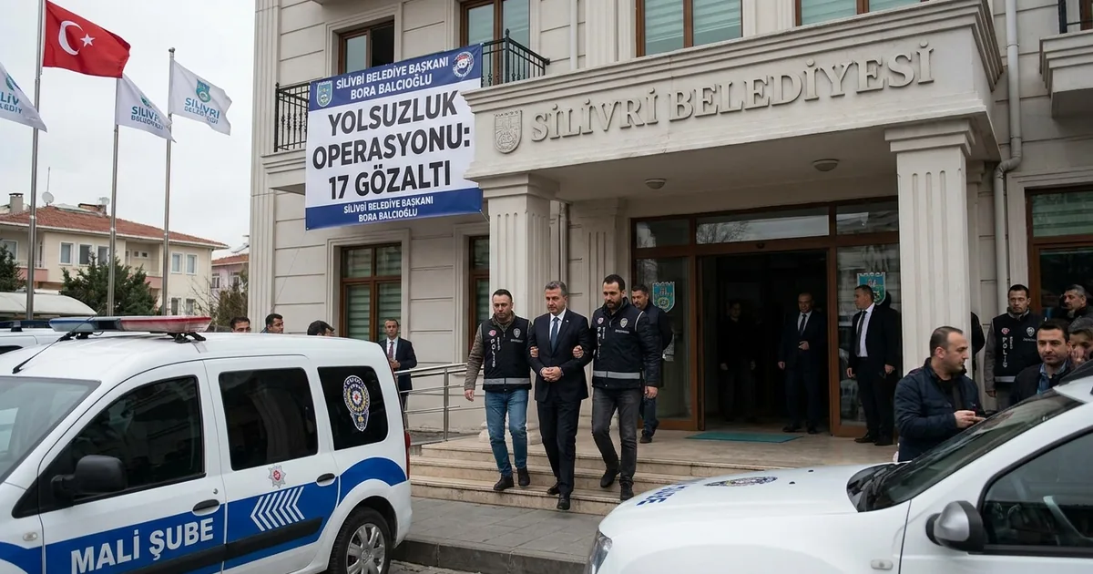Silivri Belediye Başkanı Bora Balcıoğlu yolsuzluk operasyonunda gözaltında