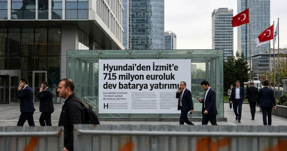 Hyundai’den İzmit’e 715 milyon euroluk dev batarya yatırımı
