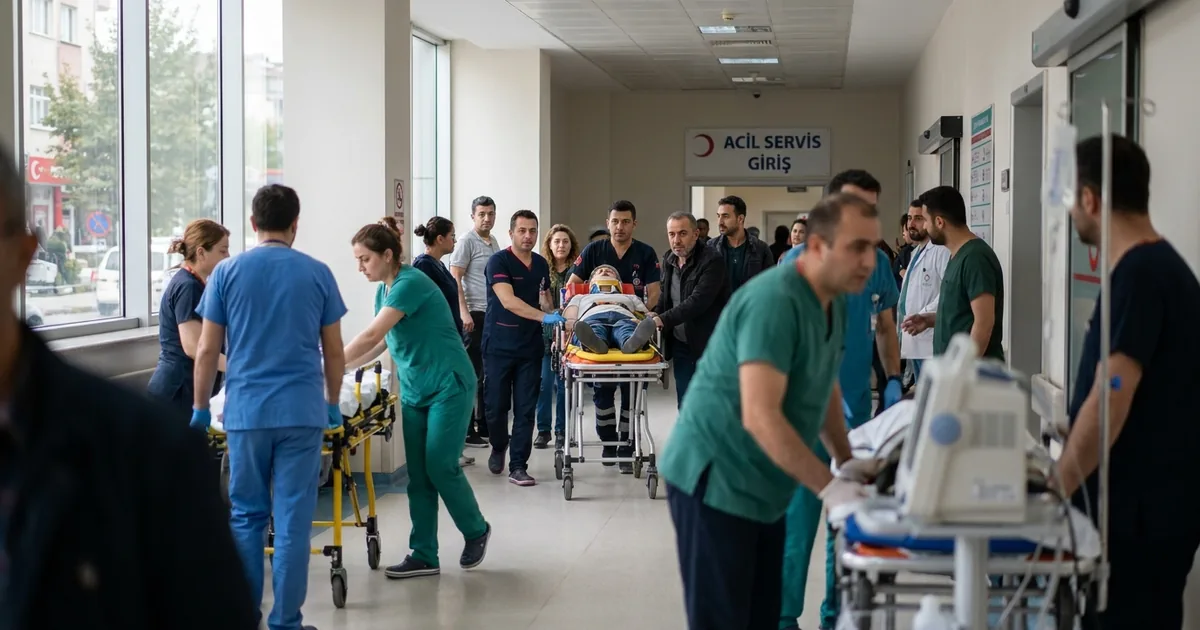 Osmangazi'de otomobiller kafa kafaya çarpıştı: 4 yaralı